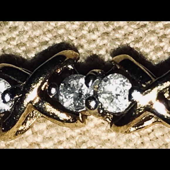 10K gold 3 carats of natural diamond bracelet - Picture 7 of 8